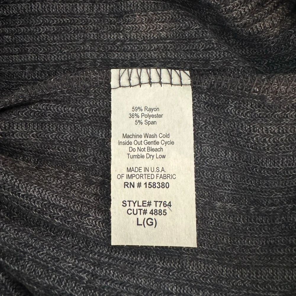 Wantable Rib Brushed Long Sleeve Mockneck - Picture 4 of 4